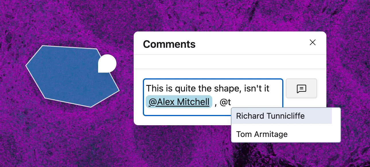 Mentioning a colleague